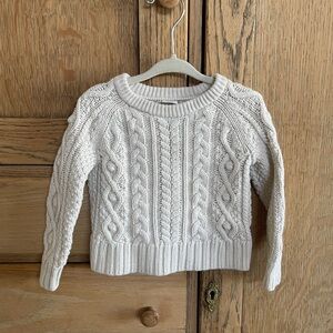 Cable knit sweater